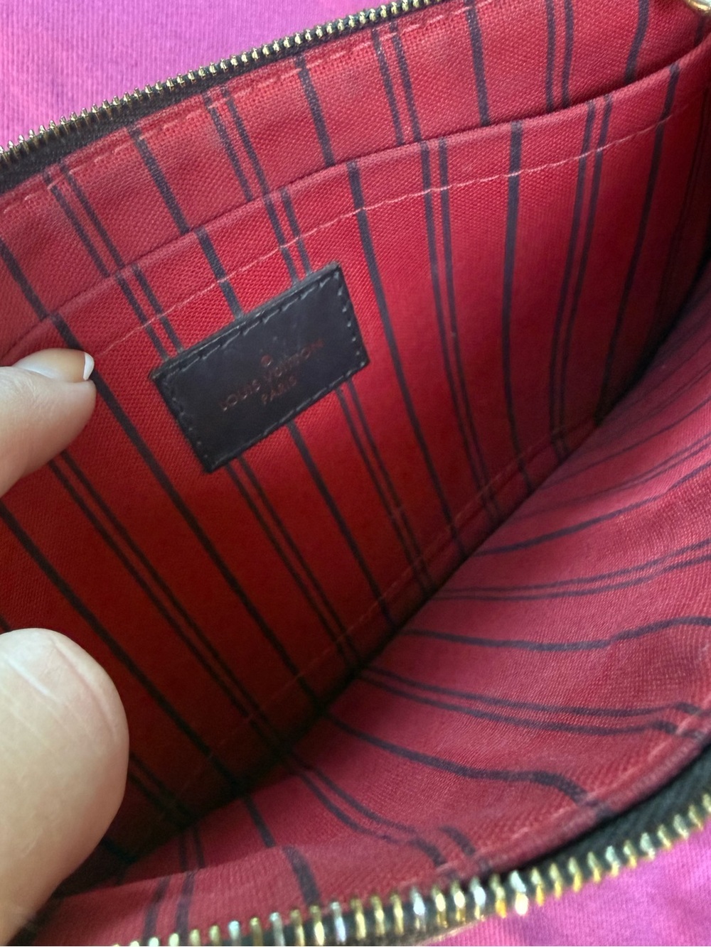 Louis Vuitton Brown Damier Ebene Wristlet Pouch - Picture 4 of 5